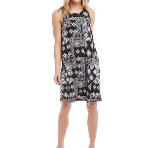 Karen Kane Chloe Geo Print Sleeveless Swing Dress